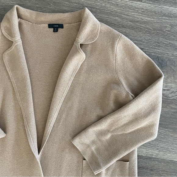 JCrew Sweater Blazer, Women’s, Camel Tan, Size M - Picture 3 of 8
